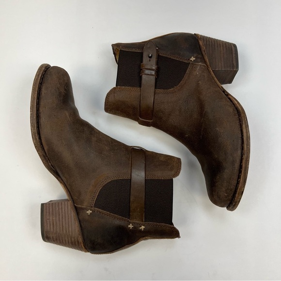 Rag & Bone Durham Ankle Chelsea Boots Brushed Leather Size 37 - Picture 7 of 8